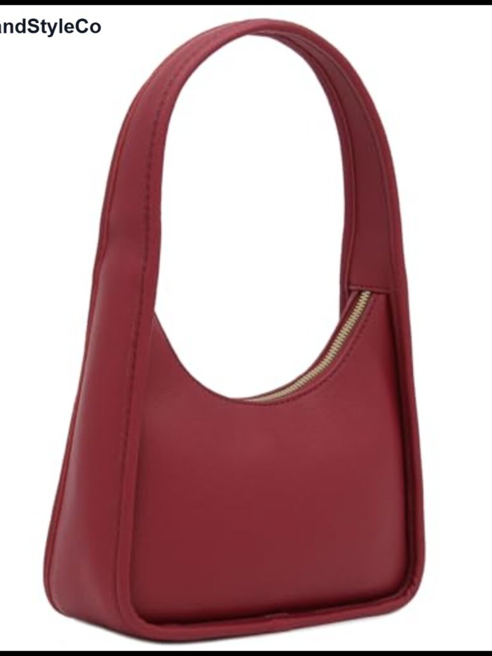 Faux Leather Shoulder Bag Underarm Purse Top Handle Handbag Women Hobo